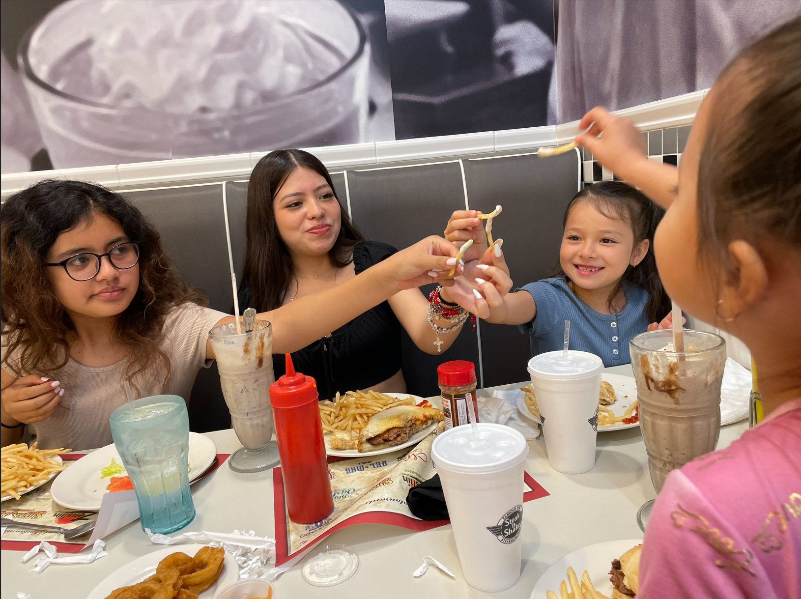 eating friest with cousins